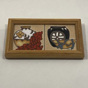 vintage Mag Mor ceramic tile art Santa Fe NM southwest coaster hot plate wall